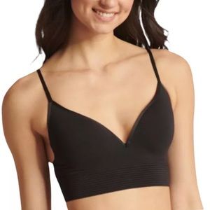 Jockey Generation Women's Natural Beauty Bralette Black Bra Size Medium - A,B,C